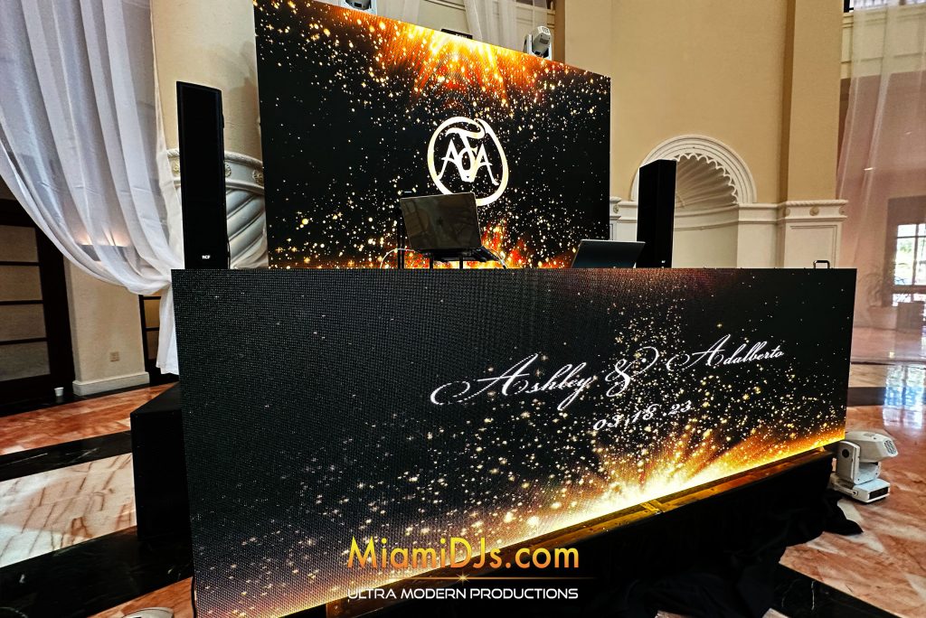Signature LED wall and LED booth at Hotel Colonnade